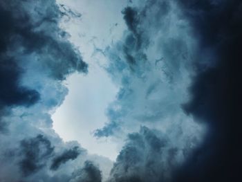 Low angle view of clouds in sky