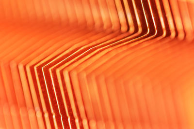 Full frame shot of orange cooling fin