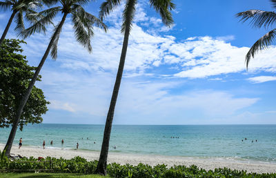 Scenic view of sea against sky
