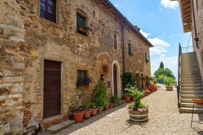 Low angle view of old building