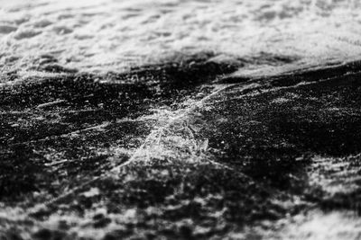 Full frame shot of water splashing on land