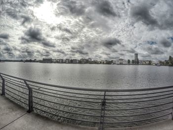 Cloudy sky over sea