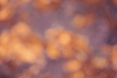 Defocused image of orange sky