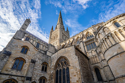 Low angle view of cathedral against sky