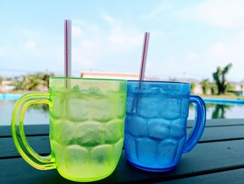 Close-up of drink on table