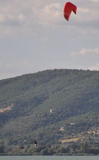 Scenic view of mountain against sky