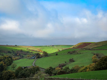 Scenic view of landscape against sky