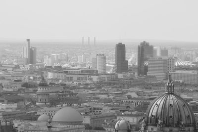 Aerial view of buildings in city