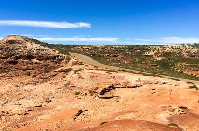 Road passing through landscape