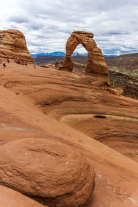 Rock formations in desert