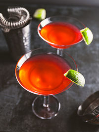 Close-up of drink on table