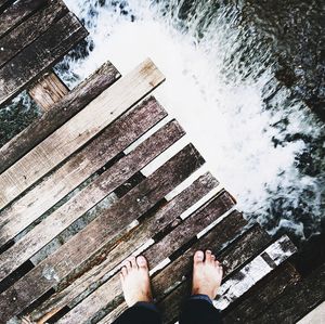 Person standing on jetty