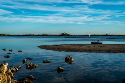 Scenic view of sea against sky