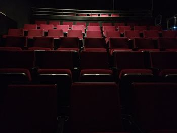 Full frame shot of empty chairs
