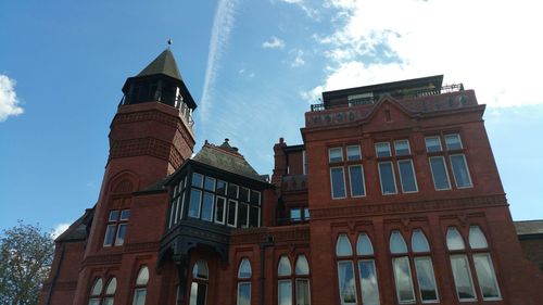 Low angle view of historical building against sky