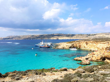 Scenic view of sea against sky