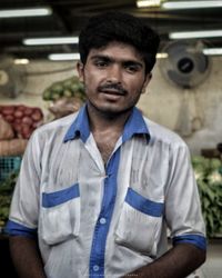 Portrait of smiling man standing