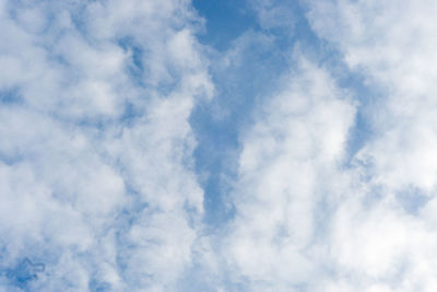 Low angle view of clouds in sky