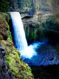 River flowing through rocks
