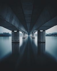 View of bridge over river