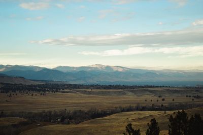 Scenic view of landscape against sky