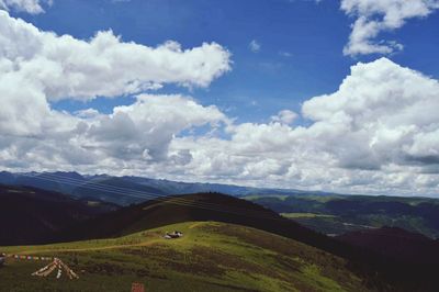 Scenic view of landscape against sky