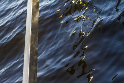 Close-up of rippled water in lake