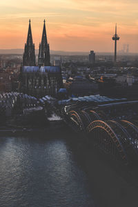 Sunset in cologne