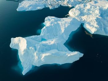 Scenic view of frozen sea