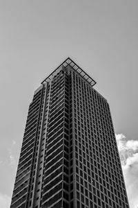 Low angle view of modern building against sky