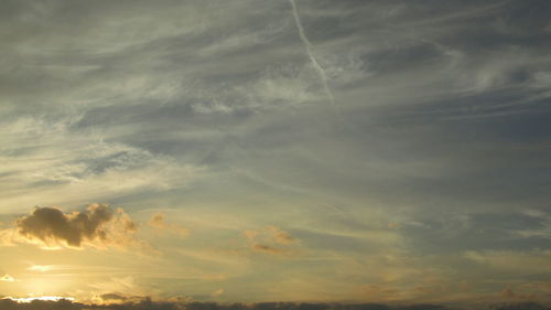 Low angle view of storm clouds in sky