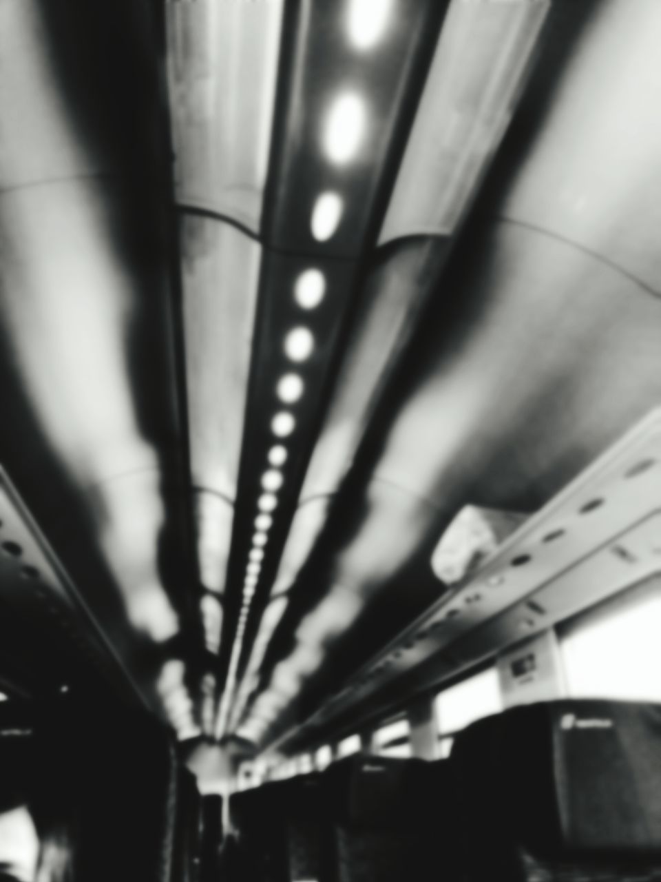 illuminated, ceiling, indoors, lighting equipment, transportation, no people, electricity, architecture, close-up, day