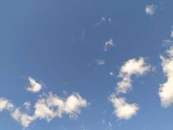 Low angle view of clouds in sky