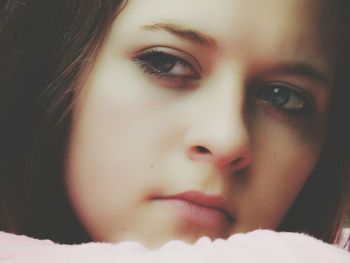 Close-up portrait of young woman