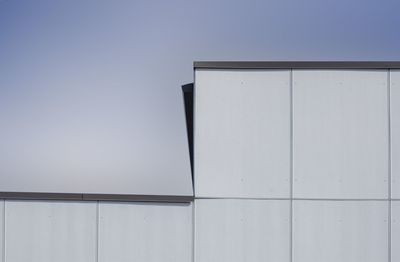 Outdoor panels on in industrial building