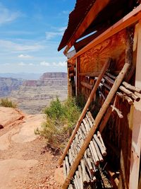 View of buildings in a mountain