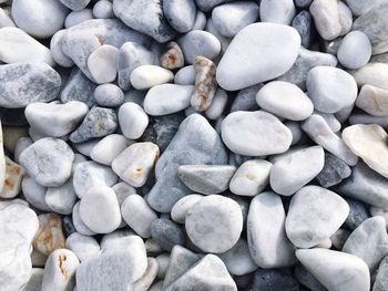 Pebbles on beach