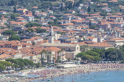 Aerial view of diano marina