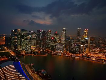 View from marina sands bay rooftop...