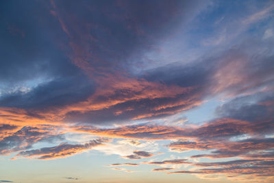 Low angle view of dramatic sky