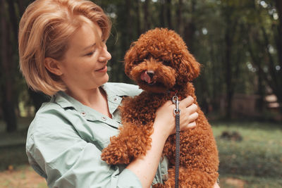 Woman with dog