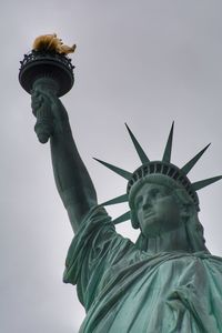 Low angle view of a statue