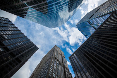 Low angle view of modern office building