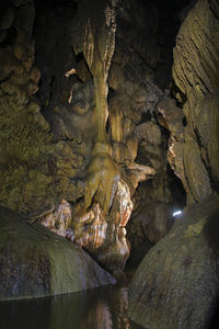 Rock formation in water