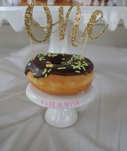 Close-up of cake on table