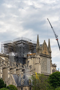 The reconstruction work of notre dame de paris after fire