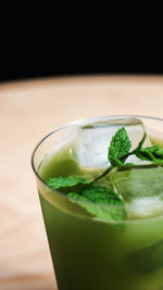 Close-up of drink on table