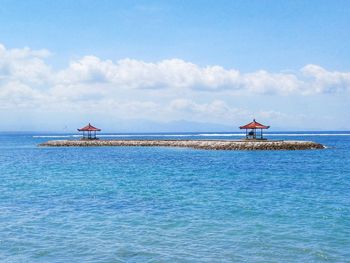 Scenic view of sea against sky