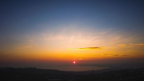 Scenic view of sunset sky