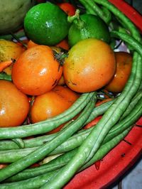 Close-up of oranges in market